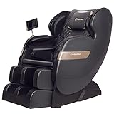 Real Relax 2023 Massage Chair of Dual-core S Track, Full Body Massage Recliner of Zero Gravity with APP Control, Black
