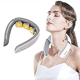 Intelligent Neck Massager, Deep Tissue Massage Muscle Relieve Pain, Cordless Portable 3D Electric Massager, Use at Home, Car, Office